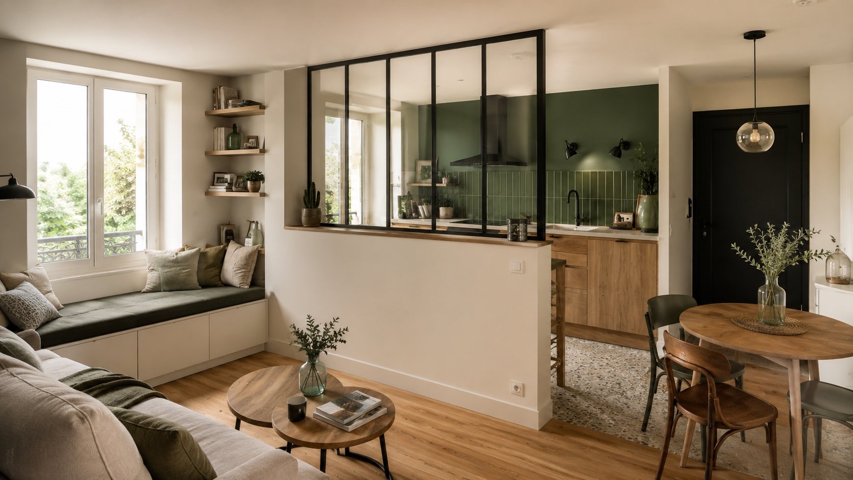 Cuisine ouverte & verrière sur-mesure